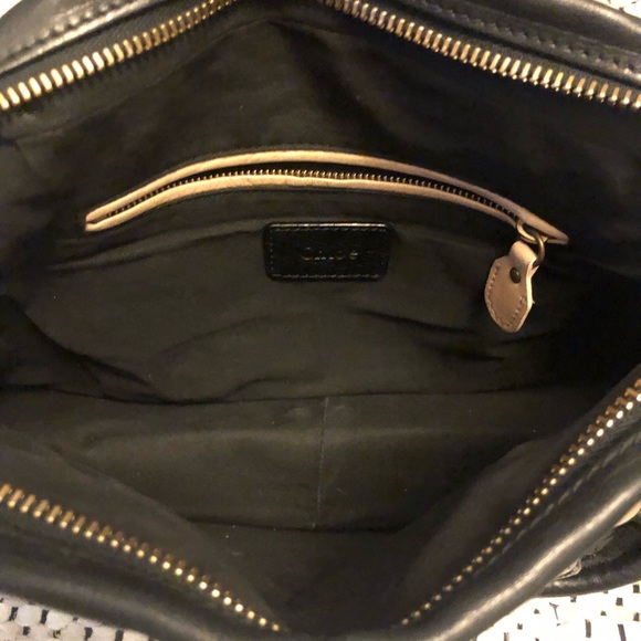 Chloe Black Shoulder Bag with Gold Accents - Picture 4 of 5